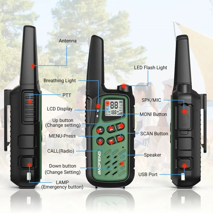 Уоки-токи Baofeng BF-T25E Green