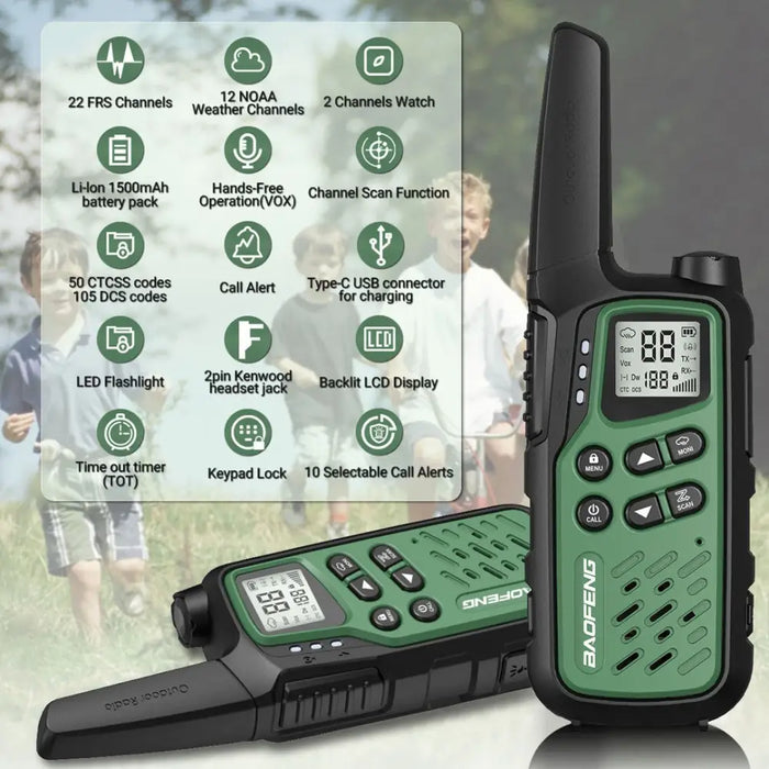 Уоки-токи Baofeng BF-T25E Green
