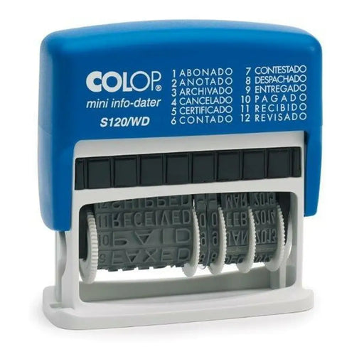 Уплътнение Colop S120/WD Дата 4 x 42 mm Син