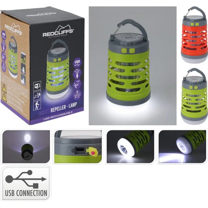 УРЕД ПРОТИВ НАСЕКОМИ СЪС ЗАРЕЖДАНЕ USB REDCLIFFS OUTDOOR