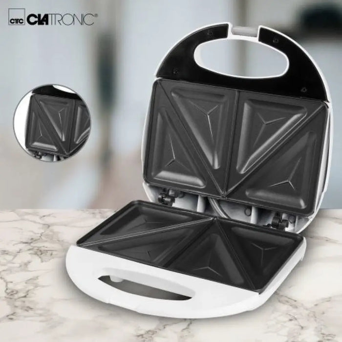 Уред за сандвичи Clatronic ST 3477 750 W Бял