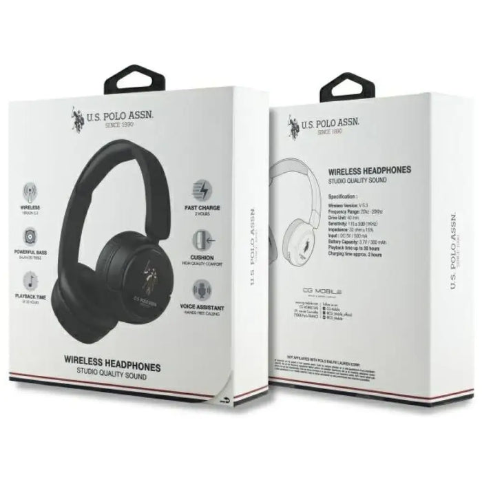 US Polo Bluetooth слушалки USHPV6PUNK черно/черно DH цветно
