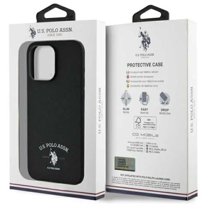US Polo USHCP15XPARK iPhone 15 Pro Max 6.7’’ черно/черно