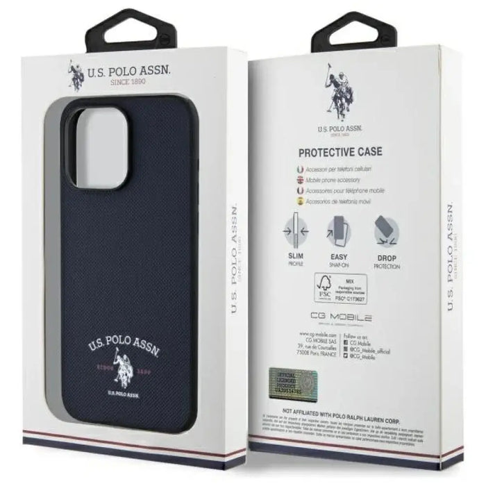 US Polo USHCP15XPARV iPhone 15 Pro Max 6.7’’ Navy Printed