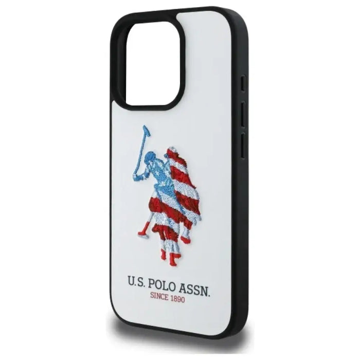 US Polo USHCP15XPUSH iPhone 15 Pro Max 6.7’’ бял/бял кожен