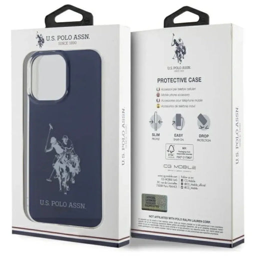 US Polo USHCP15XTPUHRBV iPhone 15 Pro Max 6.7’’ синьо/синьо