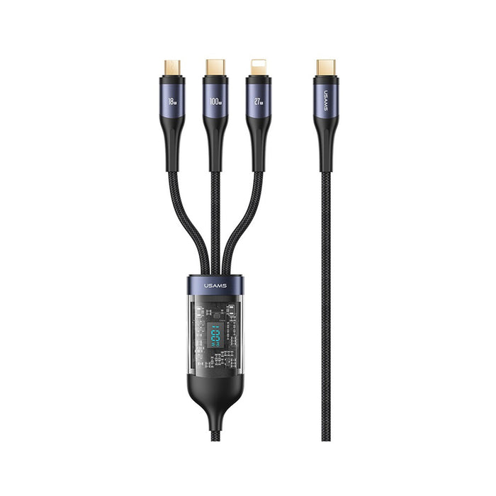 КАБЕЛ USAMS 3in1 100W 1.2M U83SJ600USB01