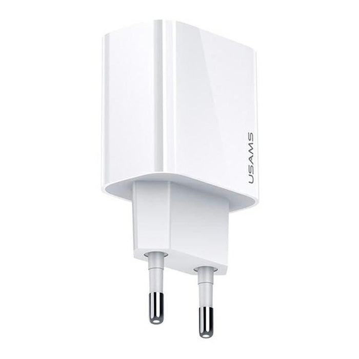 ЗАРЯДНО 220V USAMS 20W USB-C WHITE CC118