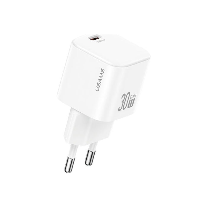 ЗАРЯДНО 220V USAMS 30W USB-C WHITE CC262