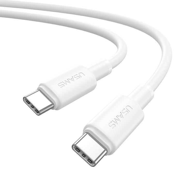 КАБЕЛ USAMS 60W TYPE-C 1m WHITE SJ763