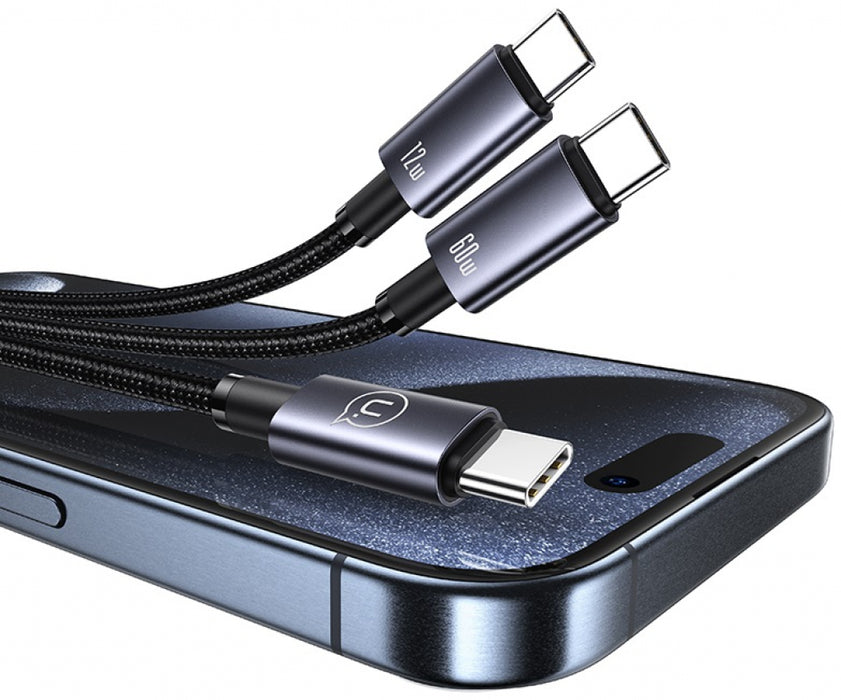 Кабел Usams SJ740 72W 2In1 Aluminum Alloy 1.2m SJ740USB101