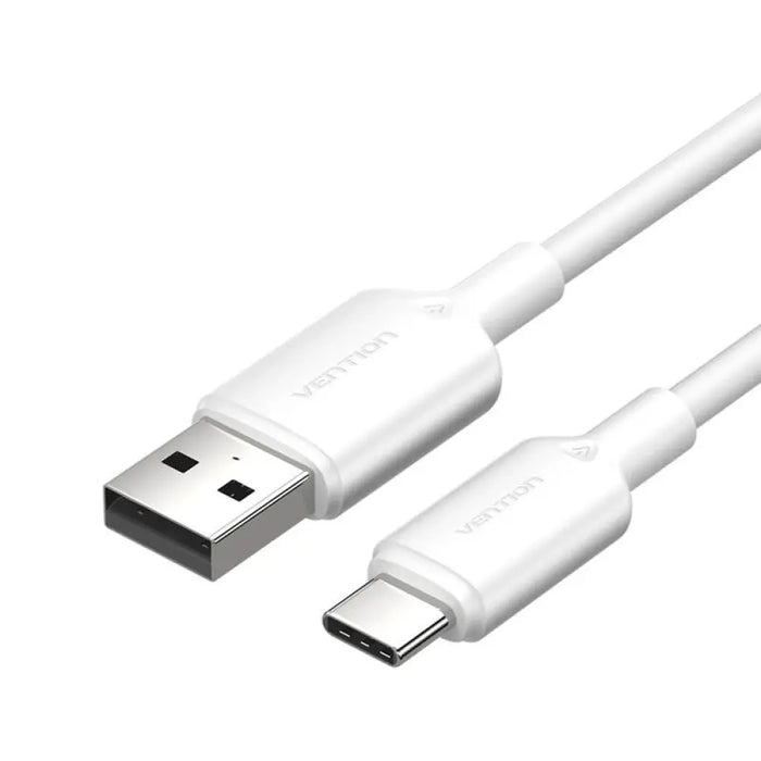 USB 2.0 A към USB-C 3A кабел Vention CTQWH 2M (бял)