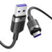 USB 2.0 A към USB-C 6A Vention CTOBF 1M кабел (черен)