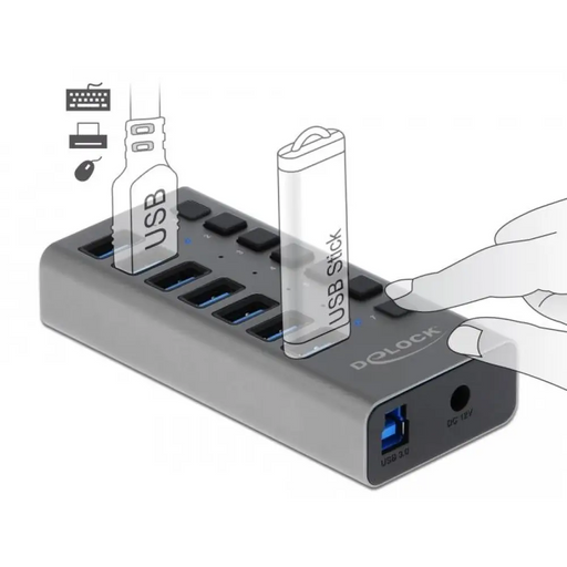 USB-А хъб 7 порта DELOCK-63669