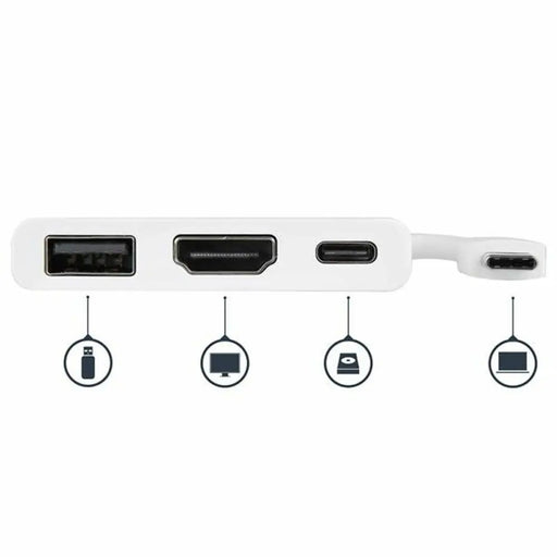 USB-C Aдаптер Startech CDP2HDUACPW Бял 4K Ultra HD