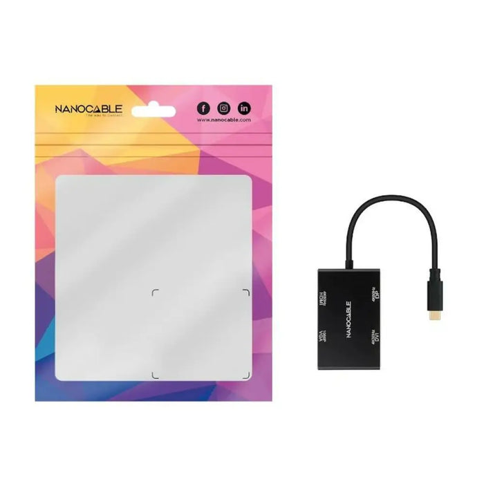 USB-C извод NANOCABLE 10.16.4307 Черен