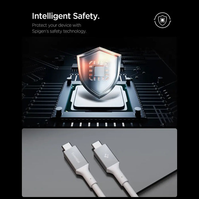 USB-C кабел Spigen EB10020CC 100W 200 см - бял