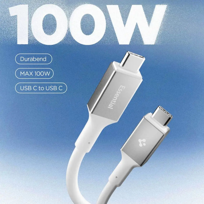 USB-C кабел Spigen EB10020CC 100W 200 см - бял