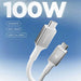 USB-C кабел Spigen EB10020CC 100W 200 см - бял