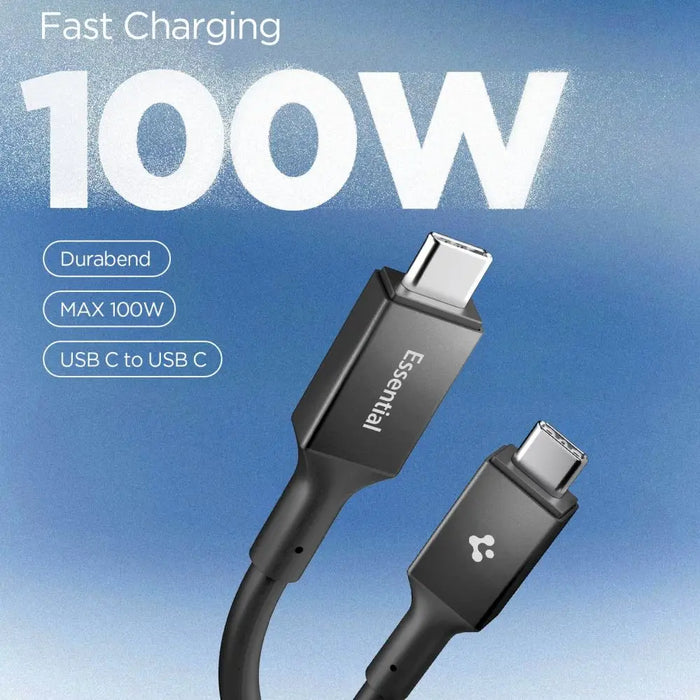 USB-C кабел Spigen EB10020CC 100W 200 см - черен