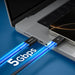 USB-C кабел Spigen EB10020CC 100W 200 см - черен