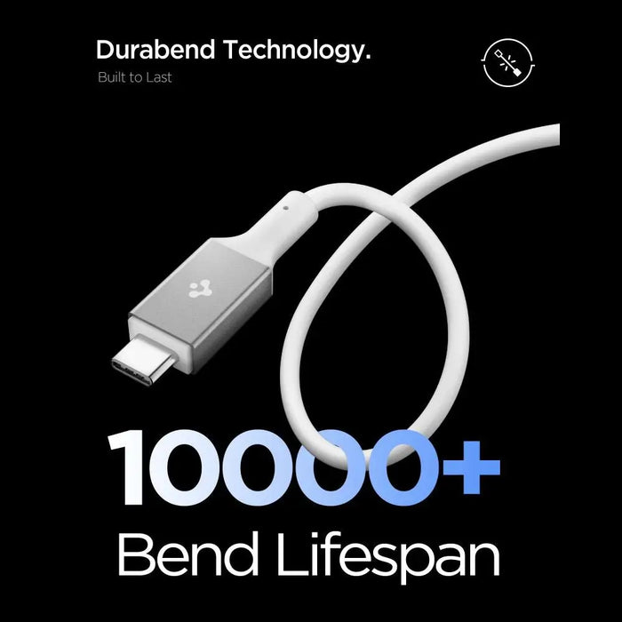 USB-C кабел Spigen EB24012CC 240W 120 см - бял