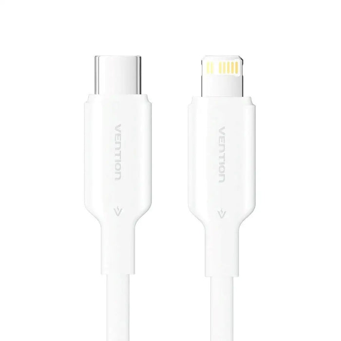 USB-C към Lightning кабел 3A 480Mbps 1m БЯЛ