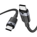 USB-C към C 2.0 Vention 3.1 5A 240W 1m черен кабел