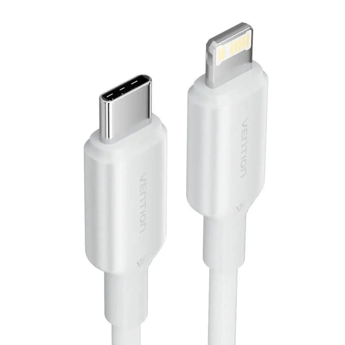 USB-C към Lightning кабел 3A 480Mbps 1m БЯЛ