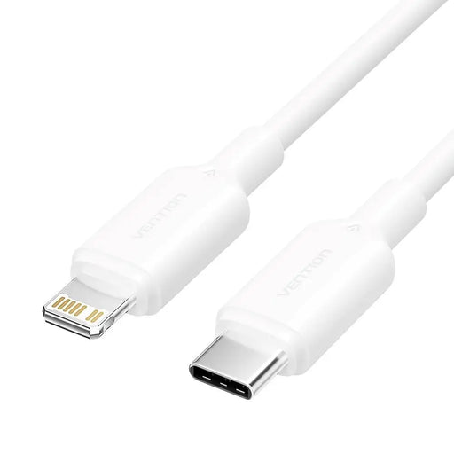 USB-C към Lightning кабел 3A 480Mbps 1m БЯЛ