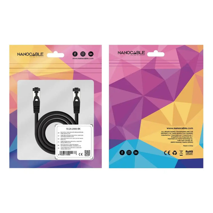 USB Cable NANOCABLE 10.20.2007-BK Черен 7 m