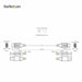 USB Cable Startech DP14VMM1F Черен 30 cm