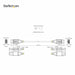 USB Cable Startech DP14VMM1F Черен 30 cm