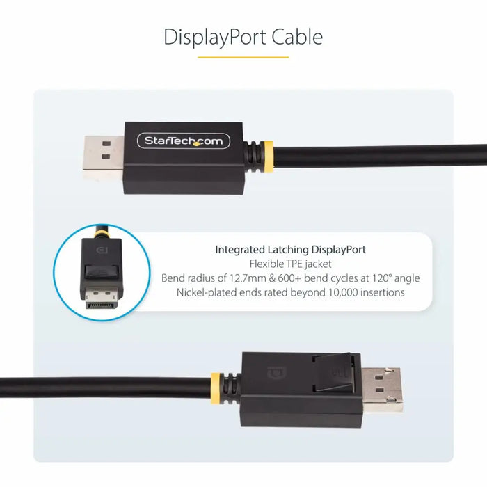 USB Cable Startech DP21-3M-DP40-CABLE Черен 3 m