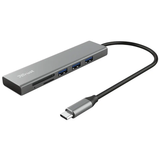 USB хъб TRUST Halyx Fast USB - C Hub & Card Reader