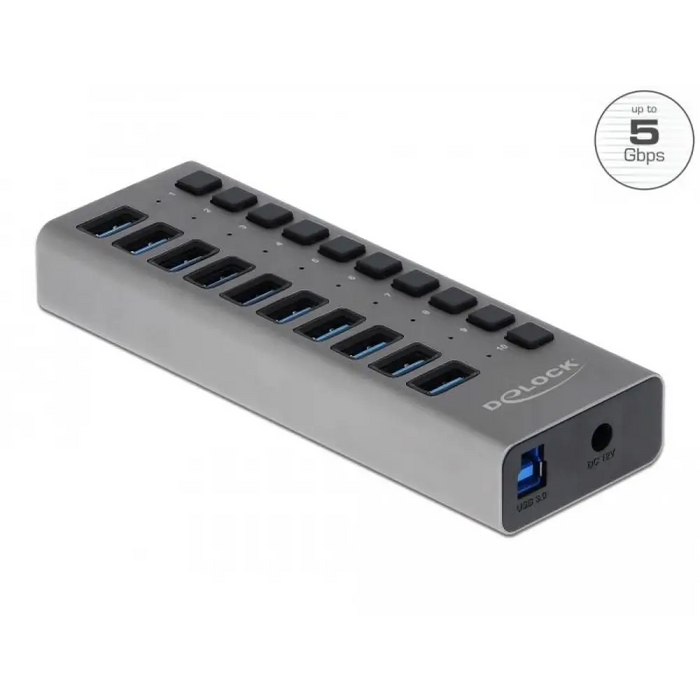 USB хъб 10 порта DELOCK 63670