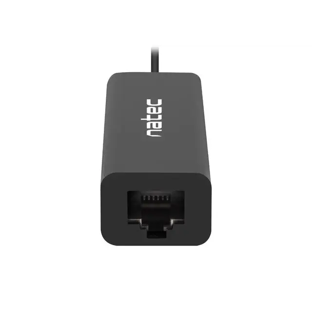 USB хъб Natec 2.0 hub dragonfly 3x port usb+rj45