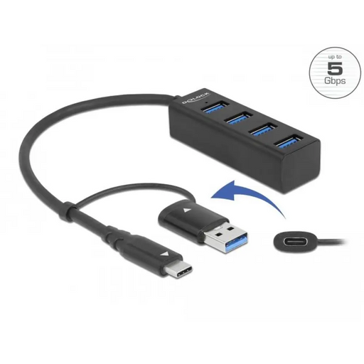 USB хъб 4 порта DELOCK-63828
