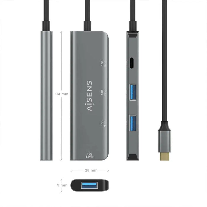 USB извод Aisens A109-0764 Сив (1 броя)