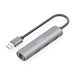 USB извод Aisens ASUC-4P034-GR Сив
