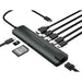 USB извод Conceptronic 110515507101 Алуминий Сив 9 в 1
