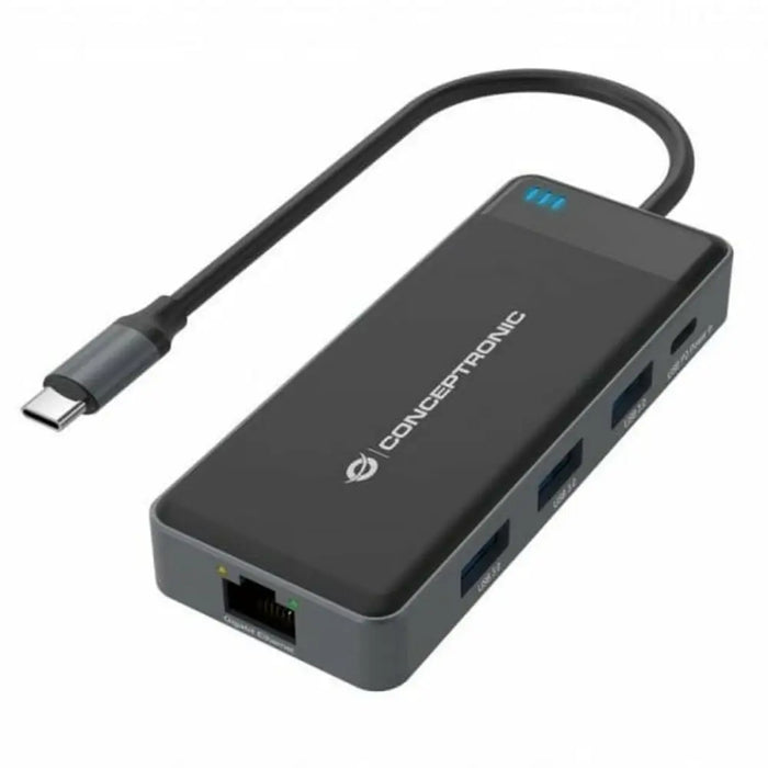 USB извод Conceptronic DONN14G Черен Сив 100 W