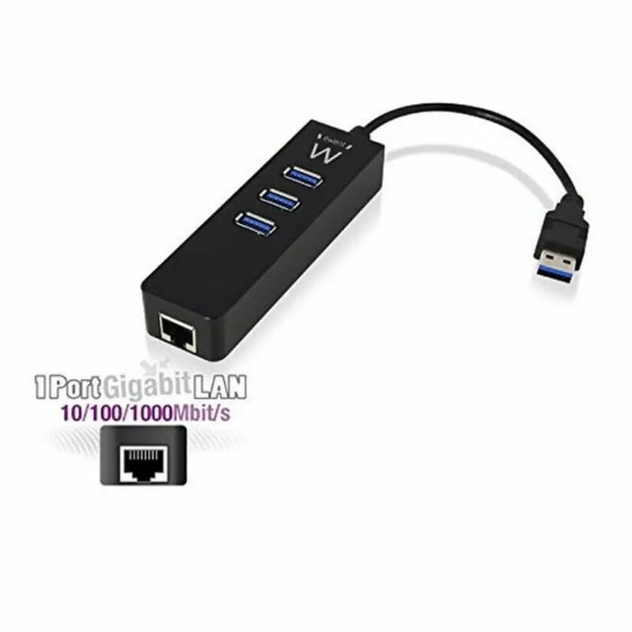 USB извод Ewent AAOAUS0127 3 x USB 3.1 RJ45 Plug and Play