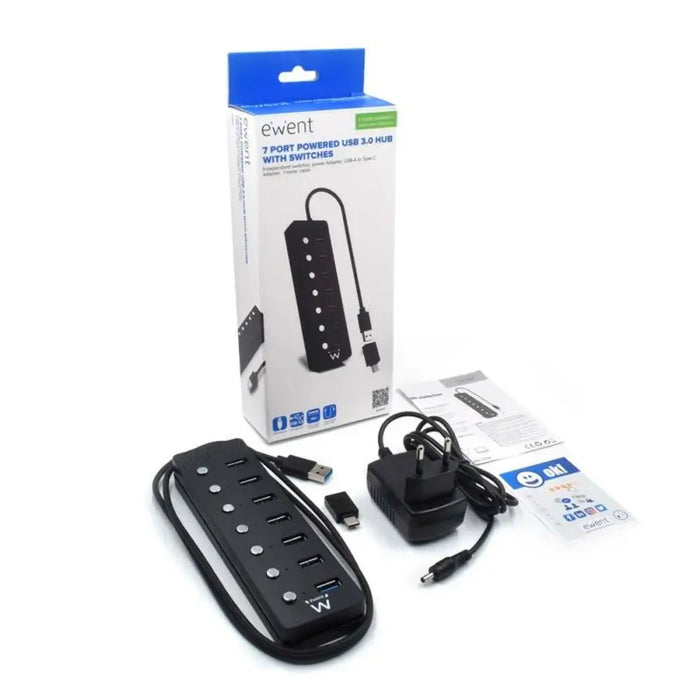 USB извод Ewent EW1147 Черен