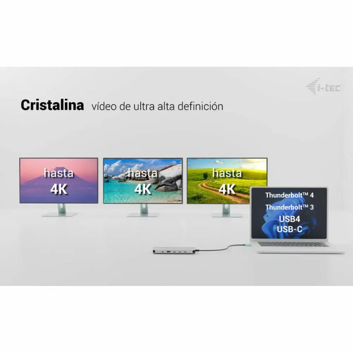 USB извод i-Tec C31NANOTRIPLEDOCKPD Сив