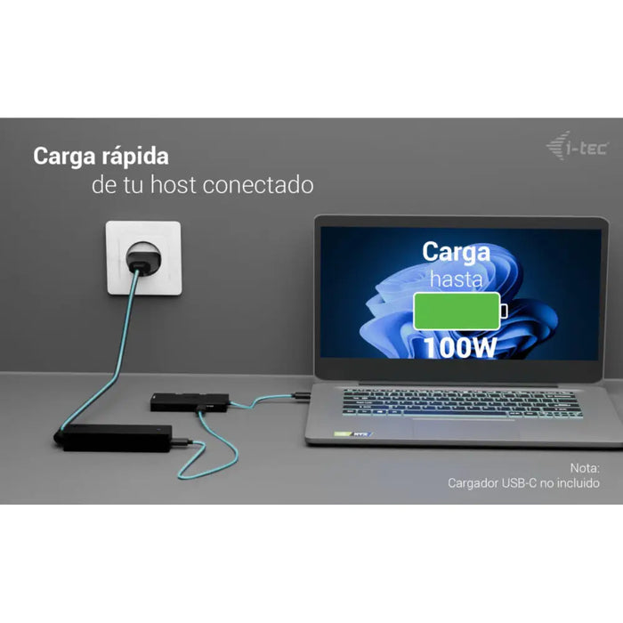 USB извод i-Tec C31TRIPLE4KHDMIPD Черен