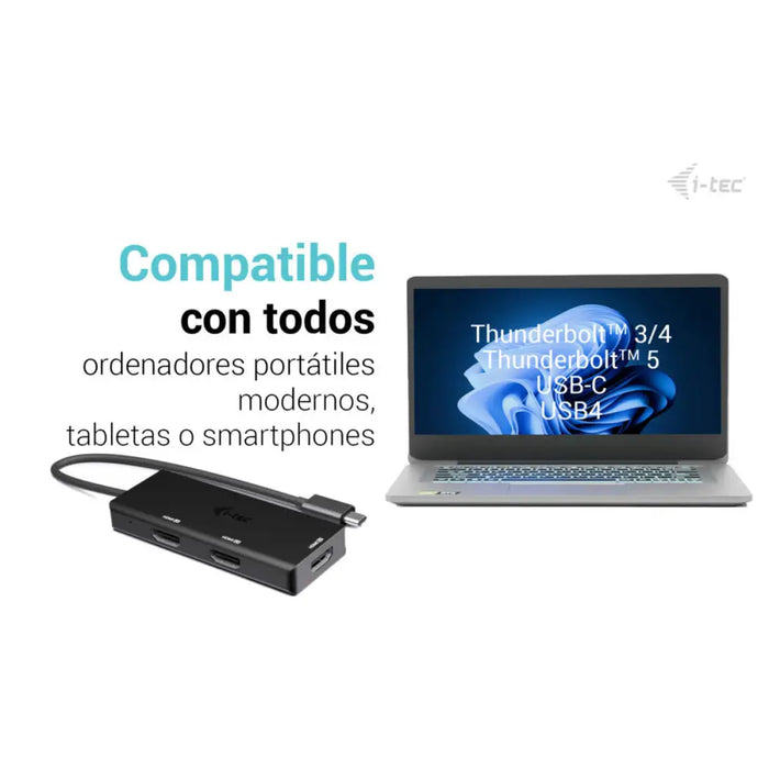 USB извод i-Tec C31TRIPLE4KHDMIPD Черен