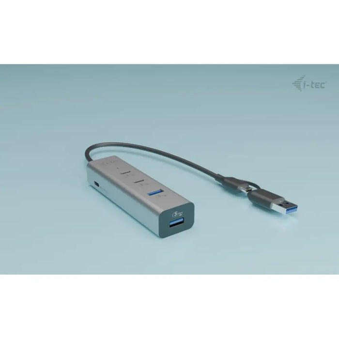 USB извод i-Tec CAHUBMETAL2A2CPD Сребрист