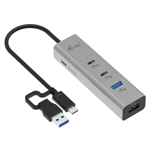 USB извод i-Tec CAHUBMETAL2A2CPD Сребрист