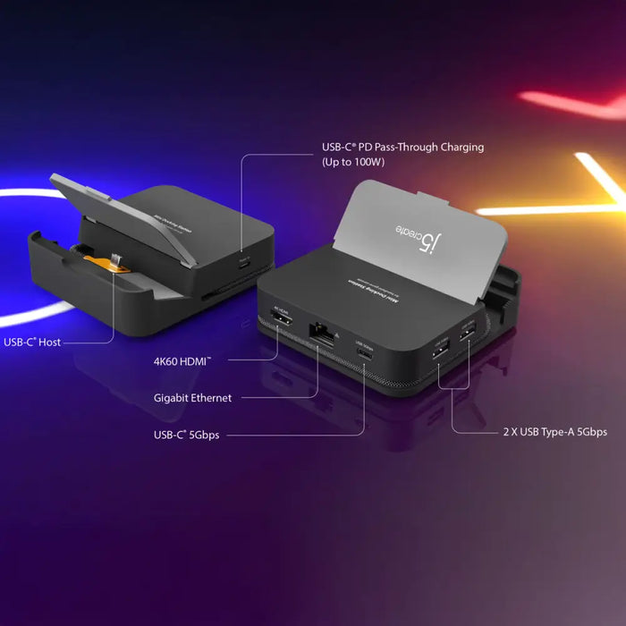 USB извод j5create JCD624-N Черен Сив